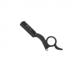 Kit Navaja Dedo Barbero + 100 Hojas Treet + Gel De Afeitar