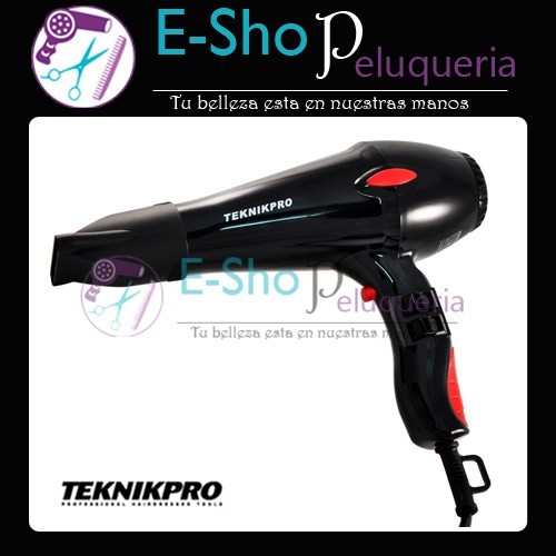 Secador de Pelo Profesional Teknikpro New Turbo Elite Plus  2800
